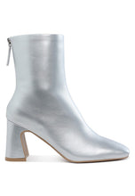 Load image into Gallery viewer, Simba Square Toe Metallic Ankle Boots