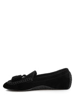 Load image into Gallery viewer, Kipstar Suede Round Toe Tassel Loafers