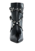 Load image into Gallery viewer, Jaunts Eyelets &amp; Studs Harness Ankle Boots