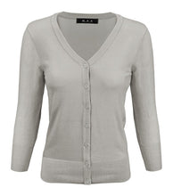 Load image into Gallery viewer, Crewneck Button Down Knit Plus Size  Cardigans