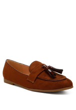 Load image into Gallery viewer, Folklore Micro Suede Tassel Loafers