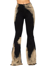 Load image into Gallery viewer, Bleach Bum Bell Bottoms- Inseam 32&quot;