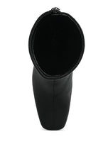 Load image into Gallery viewer, Dimri Square Toe Microfiber Ankle Boots