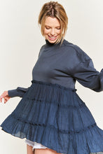 Load image into Gallery viewer, MOCK NECK TUNIC KNIT TOP