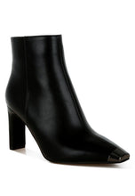 Load image into Gallery viewer, Orca Metallic Cap Toe Faux Leather Boots