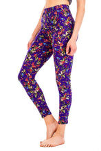 Load image into Gallery viewer, Peach Skin Floral Print Crop Leggings