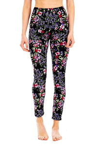 Peach Skin Mix Floral Print Leggings