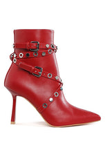 Load image into Gallery viewer, Jaunts Eyelets &amp; Studs Harness Ankle Boots