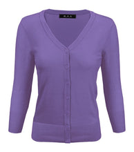 Load image into Gallery viewer, Crewneck Button Down Knit Plus Size  Cardigans