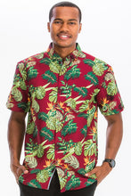 Load image into Gallery viewer, Men&#39;s Print Hawaiian Button-Down Shirt