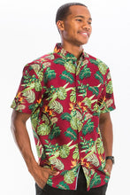 Load image into Gallery viewer, Men&#39;s Print Hawaiian Button-Down Shirt