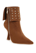Load image into Gallery viewer, Piccini Stud Embellished Foldover Boots