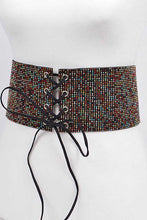 Load image into Gallery viewer, Rhinestone Iconic Tie Belt