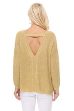 Load image into Gallery viewer, Open Back Off Shoulder Loose Fit Summer Knit Top