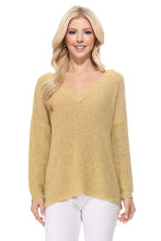 Load image into Gallery viewer, Open Back Off Shoulder Loose Fit Summer Knit Top
