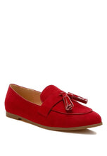 Load image into Gallery viewer, Folklore Micro Suede Tassel Loafers