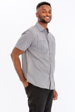 Load image into Gallery viewer, Mens Short Sleeve Button Down Shirt