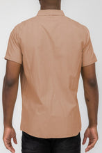 Load image into Gallery viewer, MENS PASTEL COLOR SHORT SLEEVE BUTTON DOWN