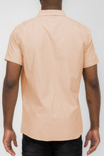 Load image into Gallery viewer, MENS PASTEL COLOR SHORT SLEEVE BUTTON DOWN