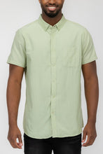 Load image into Gallery viewer, MENS PASTEL COLOR SHORT SLEEVE BUTTON DOWN