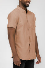 Load image into Gallery viewer, MENS PASTEL COLOR SHORT SLEEVE BUTTON DOWN