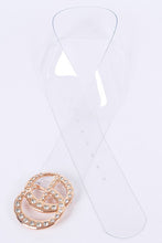 Load image into Gallery viewer, Crystal Logo Clear PVC Belt