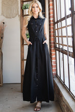 Load image into Gallery viewer, BUTTON DOWN MAXI DRESS