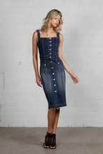 Load image into Gallery viewer, Suspenders denim Dress