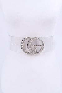 Crystal Logo Clear PVC Belt