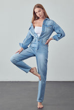Load image into Gallery viewer, Medium Wash Denim Jumpsuit
