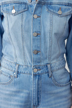 Load image into Gallery viewer, Medium Wash Denim Jumpsuit