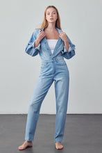 Load image into Gallery viewer, Medium Wash Denim Jumpsuit