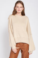 Load image into Gallery viewer, OVER FITTED LONG SLEEVE SWEATER TOP