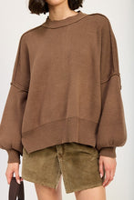 Load image into Gallery viewer, OVER FITTED LONG SLEEVE SWEATER TOP
