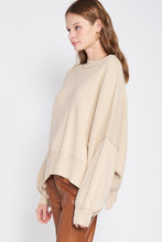 Load image into Gallery viewer, OVER FITTED LONG SLEEVE SWEATER TOP