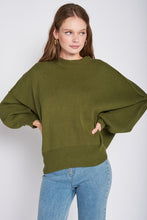 Load image into Gallery viewer, OVER FITTED LONG SLEEVE SWEATER TOP