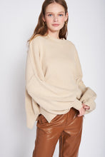 Load image into Gallery viewer, OVER FITTED LONG SLEEVE SWEATER TOP