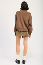 Load image into Gallery viewer, OVER FITTED LONG SLEEVE SWEATER TOP