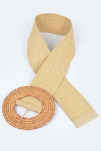 Load image into Gallery viewer, Oversize Bamboo Buckle Elastic Belt