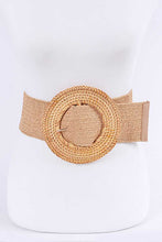 Load image into Gallery viewer, Oversize Bamboo Buckle Elastic Belt