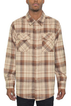 Load image into Gallery viewer, Regular Fit Checker Plaid Flannel Long Sleeve