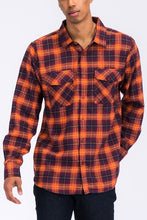 Load image into Gallery viewer, Regular Fit Checker Plaid Flannel Long Sleeve