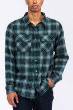Load image into Gallery viewer, Regular Fit Checker Plaid Flannel Long Sleeve
