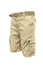 Load image into Gallery viewer, Weiv Mens Belted Cargo Shorts with Belt