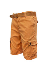 Load image into Gallery viewer, Weiv Mens Belted Cargo Shorts with Belt