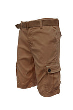 Load image into Gallery viewer, Weiv Mens Belted Cargo Shorts with Belt