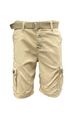 Load image into Gallery viewer, Weiv Mens Belted Cargo Shorts with Belt