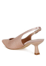 Load image into Gallery viewer, Amashi Rhinestones Embellished Slingback Sandals