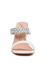 Load image into Gallery viewer, BANDY HIGH HEEL METAL BALL SANDALS