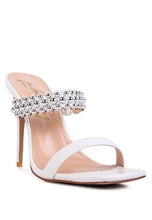 Load image into Gallery viewer, BANDY HIGH HEEL METAL BALL SANDALS